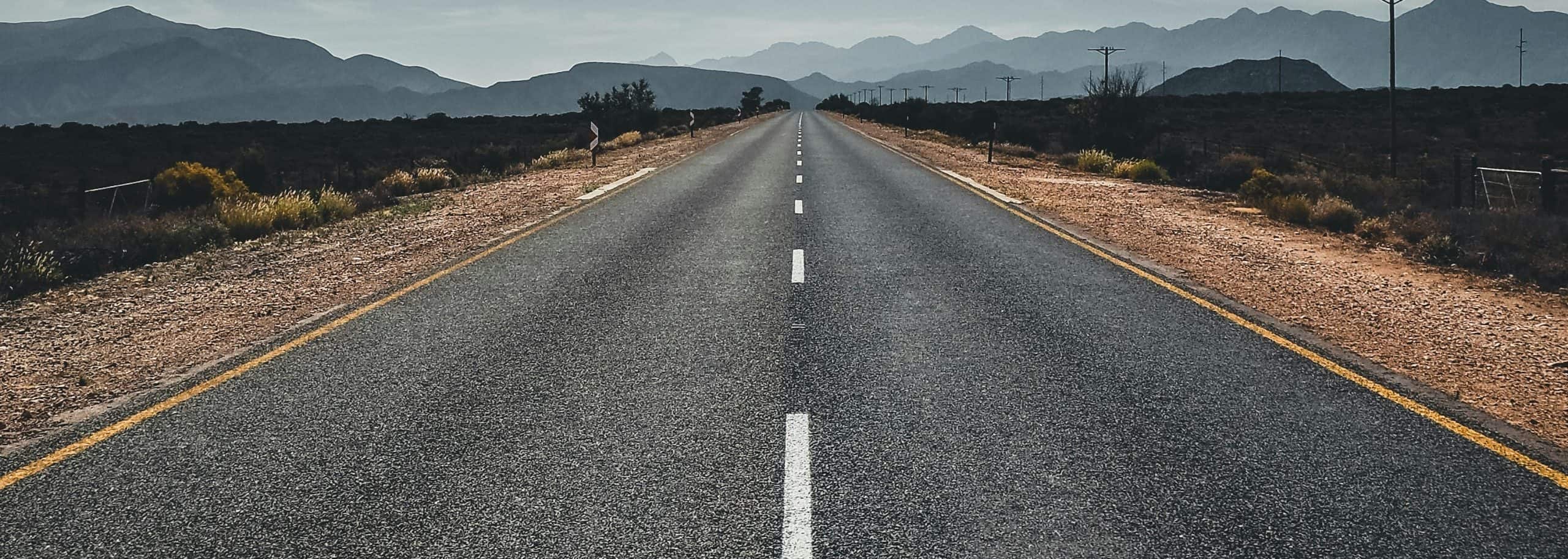 double lane road in South Africa